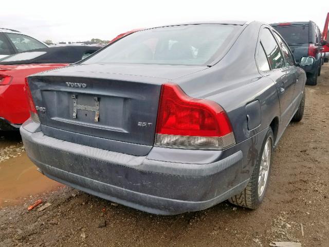 YV1RS59V542326734 - 2004 VOLVO S60 2.5T GRAY photo 4