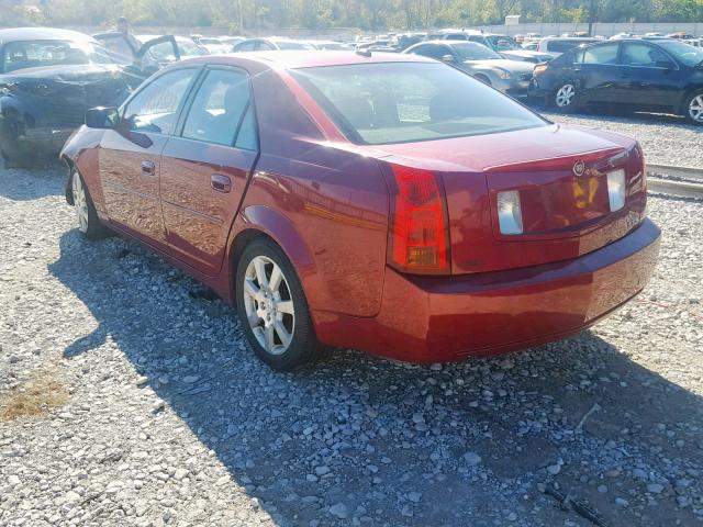 1G6DP577760150101 - 2006 CADILLAC CTS HI FEA RED photo 3