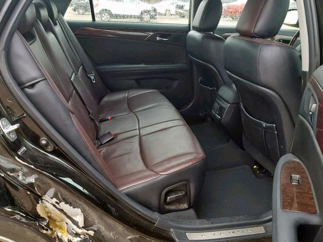 4T1BK3DB9BU379006 - 2011 TOYOTA AVALON BAS BLACK photo 6