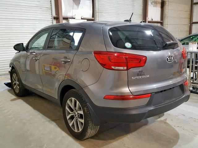 KNDPB3AC2F7785804 - 2015 KIA SPORTAGE L GRAY photo 3