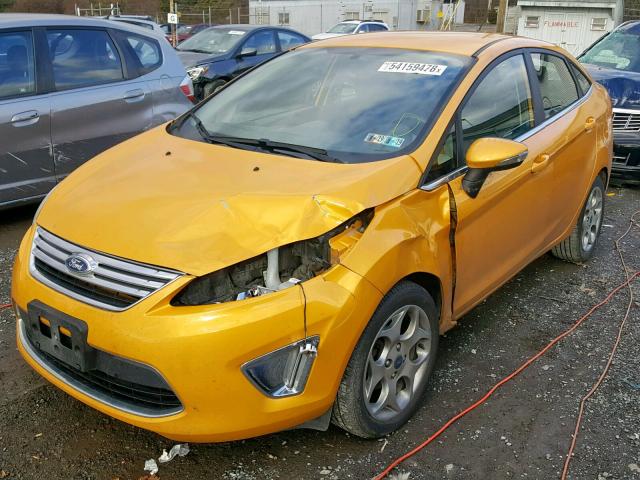 3FADP4CJ4BM231711 - 2011 FORD FIESTA SEL YELLOW photo 2