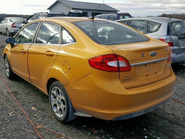 3FADP4CJ4BM231711 - 2011 FORD FIESTA SEL YELLOW photo 3