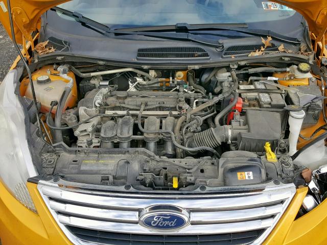 3FADP4CJ4BM231711 - 2011 FORD FIESTA SEL YELLOW photo 7