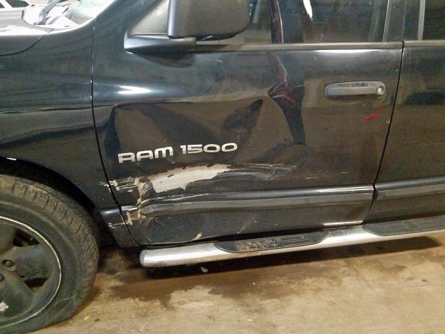 1D7HA18D54S521633 - 2004 DODGE RAM 1500 S BLACK photo 9