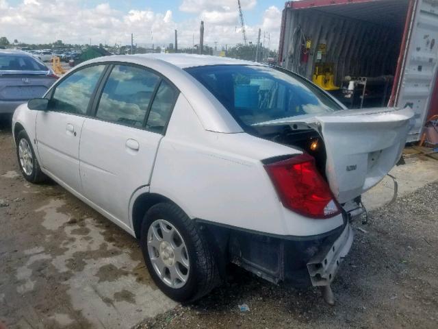 1G8AJ52F53Z117311 - 2003 SATURN ION LEVEL WHITE photo 3