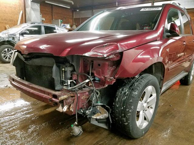 2CKDL73F776028969 - 2007 PONTIAC TORRENT BURGUNDY photo 9