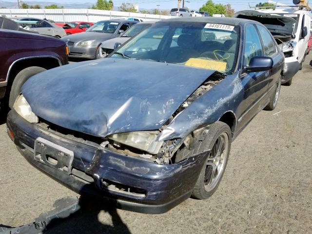 1HGCD5636SA143680 - 1995 HONDA ACCORD LX BLACK photo 2