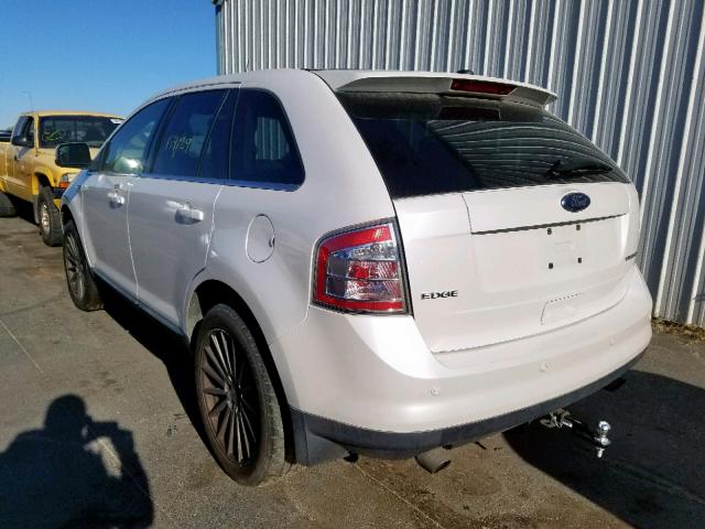 2FMDK3KCXABA68645 - 2010 FORD EDGE LIMIT WHITE photo 3