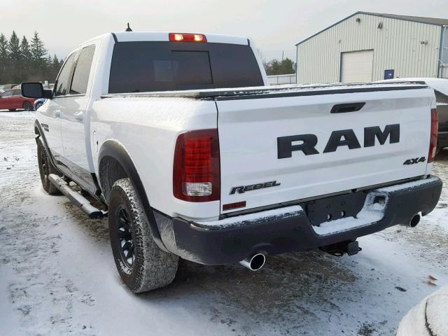 1C6RR7YT9JS171654 - 2018 RAM 1500 REBEL WHITE photo 3