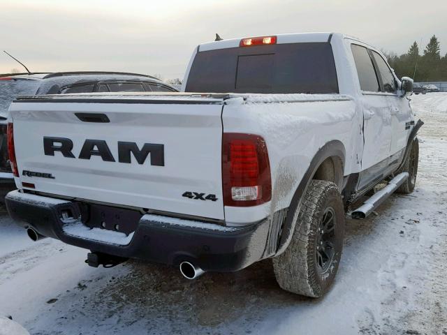 1C6RR7YT9JS171654 - 2018 RAM 1500 REBEL WHITE photo 4