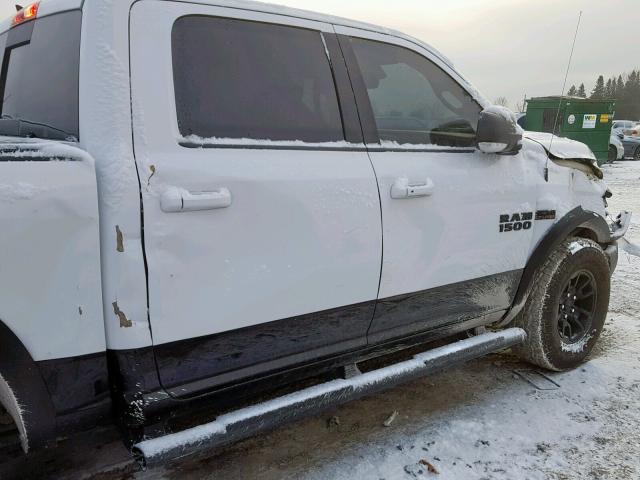 1C6RR7YT9JS171654 - 2018 RAM 1500 REBEL WHITE photo 9