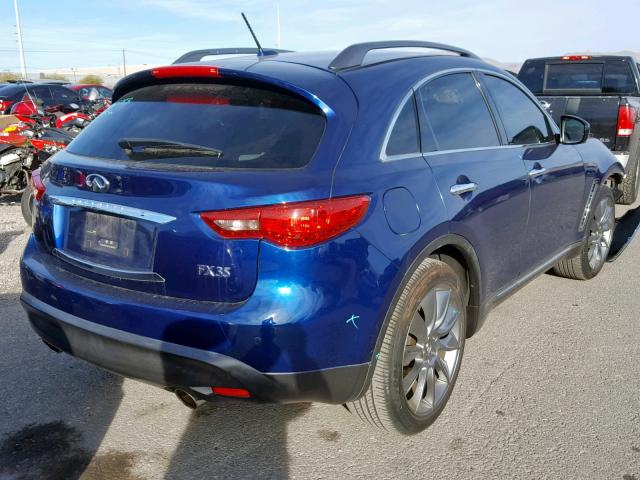 JN8AS1MWXCM151528 - 2012 INFINITI FX35 BLUE photo 4