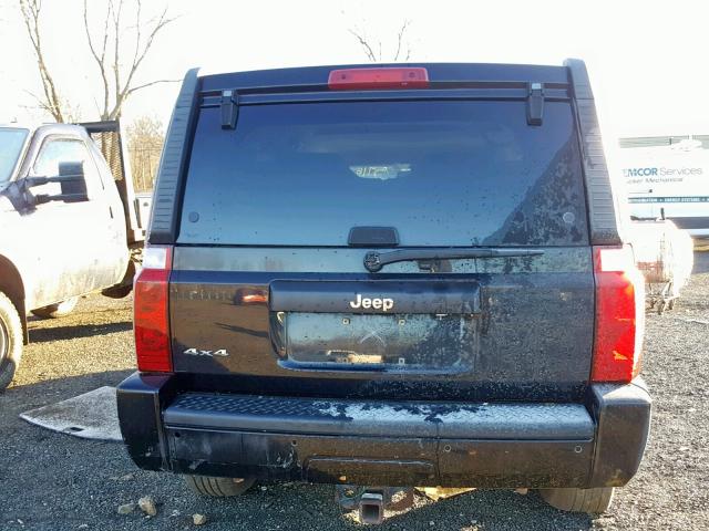 1J8HG48K78C135054 - 2008 JEEP COMMANDER BLACK photo 10