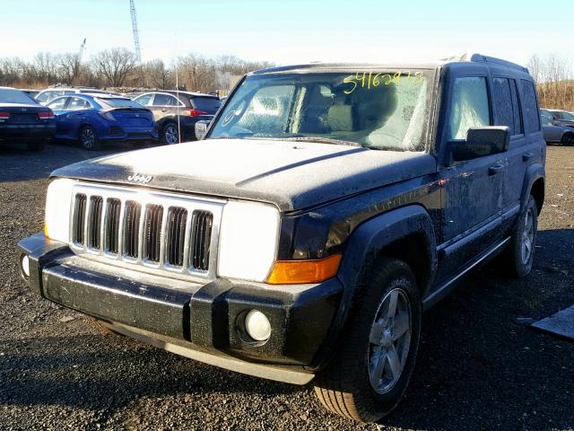 1J8HG48K78C135054 - 2008 JEEP COMMANDER BLACK photo 2