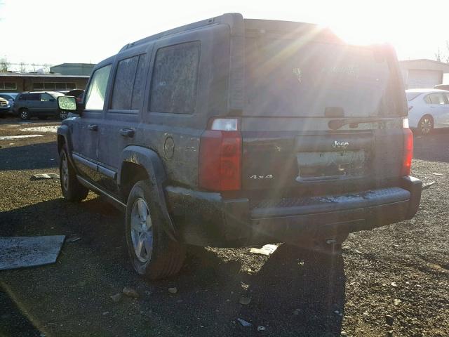 1J8HG48K78C135054 - 2008 JEEP COMMANDER BLACK photo 3