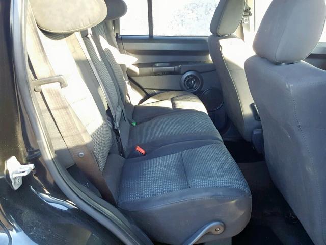1J8HG48K78C135054 - 2008 JEEP COMMANDER BLACK photo 6