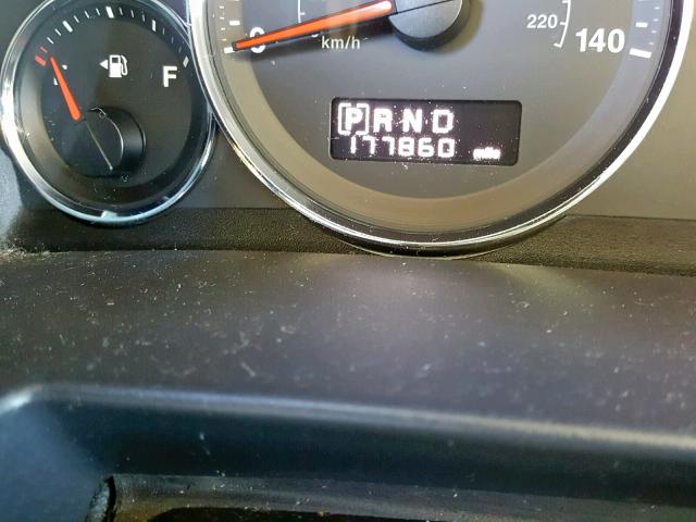 1J8HG48K78C135054 - 2008 JEEP COMMANDER BLACK photo 8