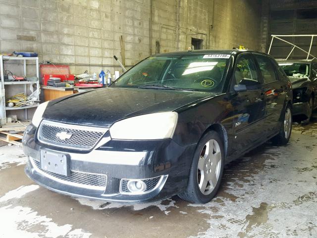 1G1ZW63156F221380 - 2006 CHEVROLET MALIBU MAX შავი ფოტო 2