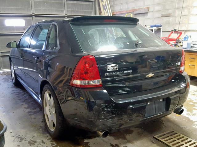 1G1ZW63156F221380 - 2006 CHEVROLET MALIBU MAX შავი ფოტო 3