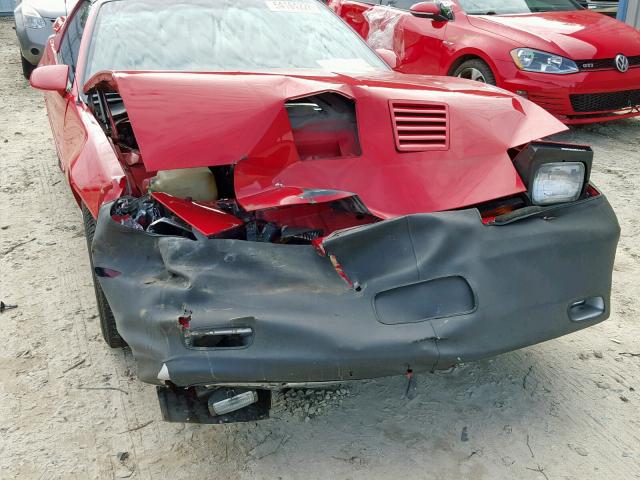 1G2FW21H6HL224106 - 1987 PONTIAC FIREBIRD T RED photo 9