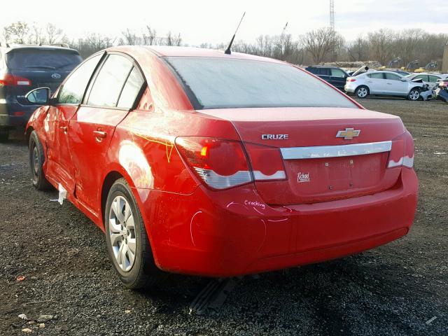 1G1PA5SG8E7119733 - 2014 CHEVROLET CRUZE LS RED photo 3