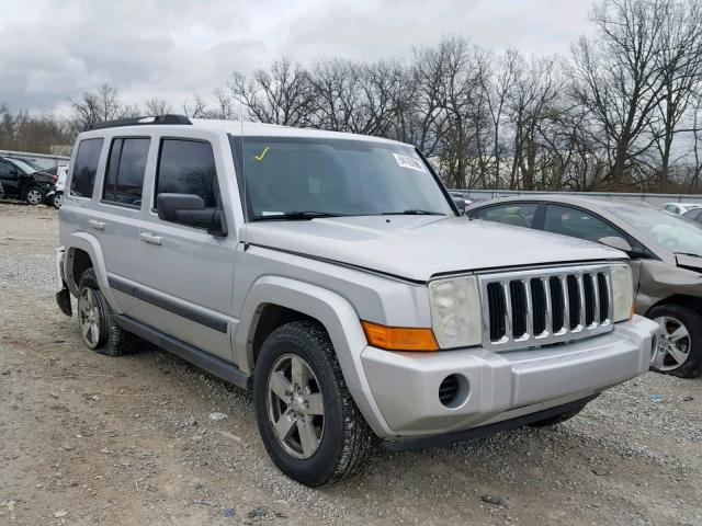 1J8HG48K27C598752 - 2007 JEEP COMMANDER SILVER photo 1