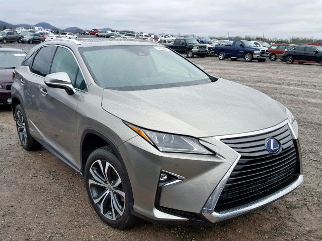 2T2BGMCA1HC008833 - 2017 LEXUS RX 450H SILVER photo 1