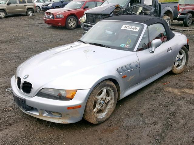 4USCH732XVLB82837 - 1997 BMW Z3 1.9 SILVER photo 2