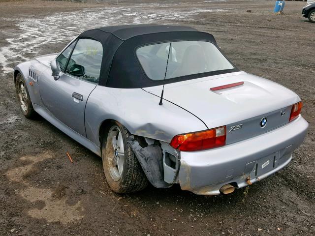 4USCH732XVLB82837 - 1997 BMW Z3 1.9 SILVER photo 3