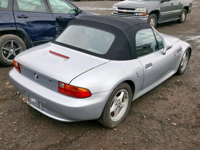 4USCH732XVLB82837 - 1997 BMW Z3 1.9 SILVER photo 4