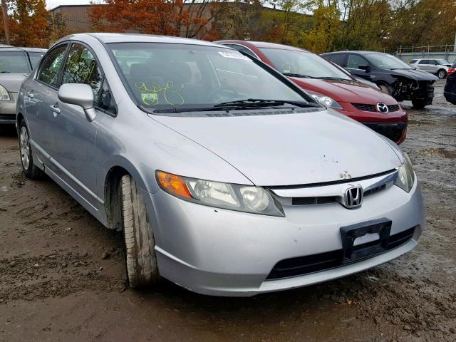 2HGFA16598H515362 - 2008 HONDA CIVIC LX SILVER photo 1