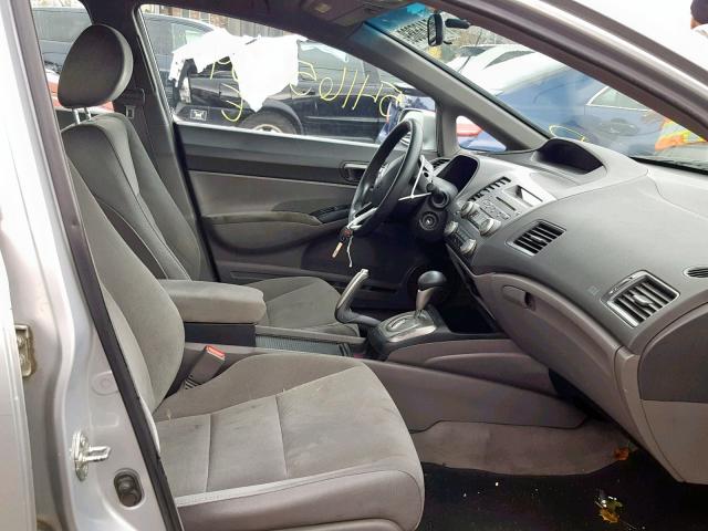 2HGFA16598H515362 - 2008 HONDA CIVIC LX SILVER photo 5