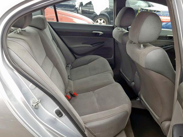 2HGFA16598H515362 - 2008 HONDA CIVIC LX SILVER photo 6