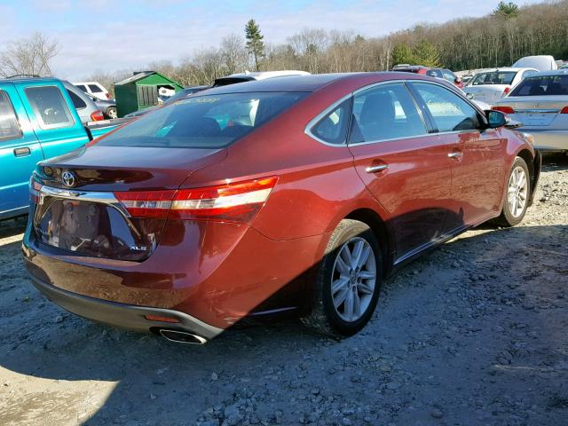 4T1BK1EB1DU041847 - 2013 TOYOTA AVALON BAS MAROON photo 4
