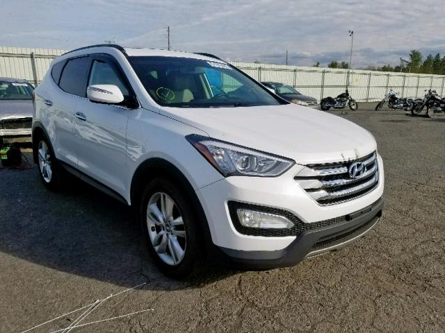 5XYZU3LAXEG217817 - 2014 HYUNDAI SANTA FE S WHITE photo 1