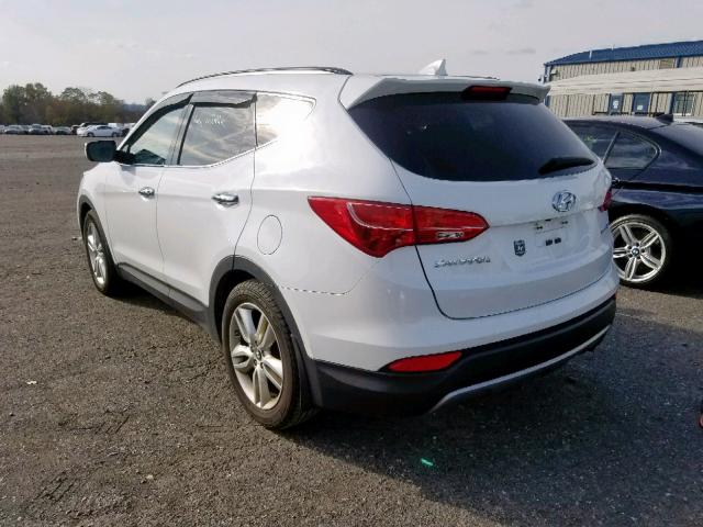 5XYZU3LAXEG217817 - 2014 HYUNDAI SANTA FE S WHITE photo 3