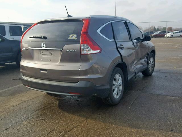 5J6RM4H75DL059970 - 2013 HONDA CR-V EXL BROWN photo 4