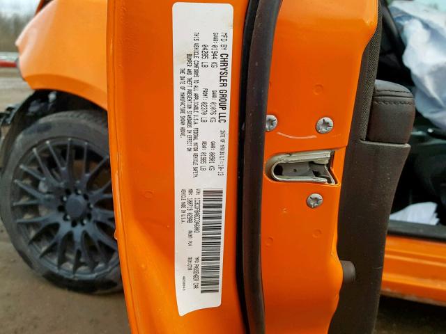 1C3CDFBA6DD346003 - 2013 DODGE DART SXT ORANGE photo 10