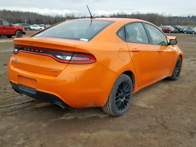 1C3CDFBA6DD346003 - 2013 DODGE DART SXT ORANGE photo 4