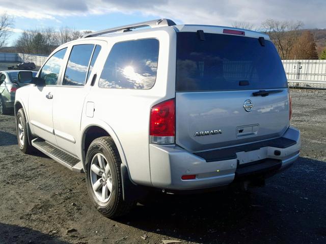 5N1AA0NC3BN605104 - 2011 NISSAN ARMADA SV SILVER photo 3