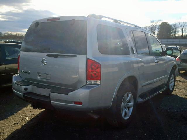 5N1AA0NC3BN605104 - 2011 NISSAN ARMADA SV SILVER photo 4