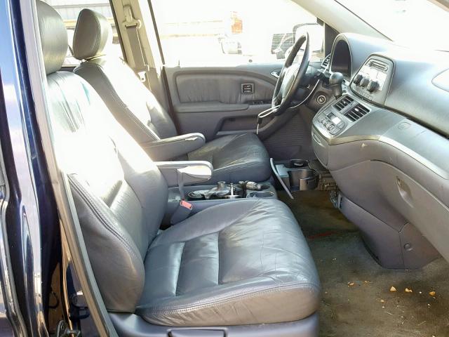 5FNRL38885B112886 - 2005 HONDA ODYSSEY TO BLUE photo 5