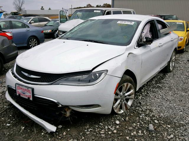 1C3CCCAB5FN639755 - 2015 CHRYSLER 200 LIMITE WHITE photo 2