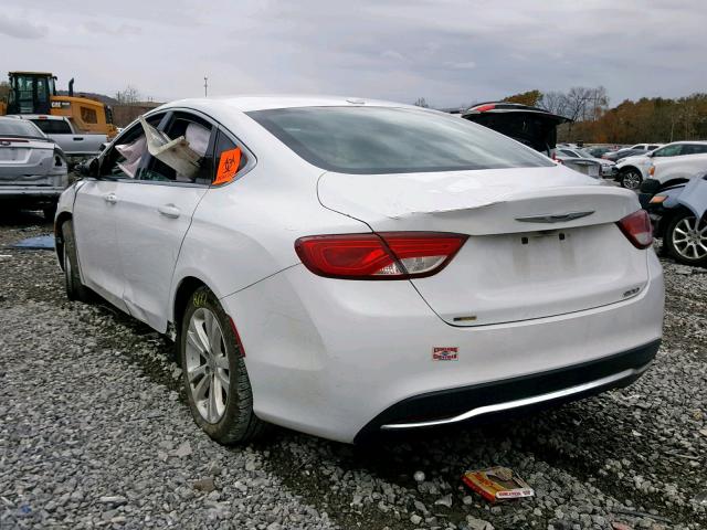 1C3CCCAB5FN639755 - 2015 CHRYSLER 200 LIMITE WHITE photo 3