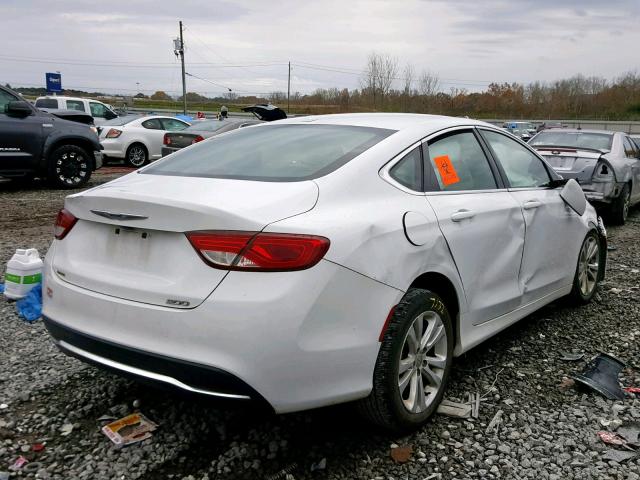 1C3CCCAB5FN639755 - 2015 CHRYSLER 200 LIMITE WHITE photo 4