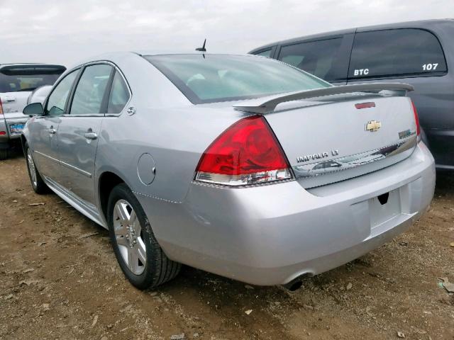 2G1WC57M391148144 - 2009 CHEVROLET IMPALA 2LT SILVER photo 3