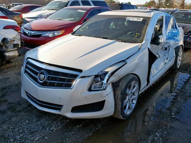 1G6AB5RA1D0122253 - 2013 CADILLAC ATS LUXURY WHITE photo 2