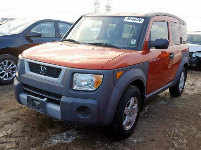 5J6YH28524L029098 - 2004 HONDA ELEMENT EX ORANGE photo 2