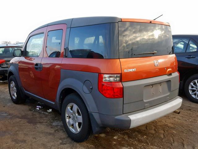 5J6YH28524L029098 - 2004 HONDA ELEMENT EX ORANGE photo 3