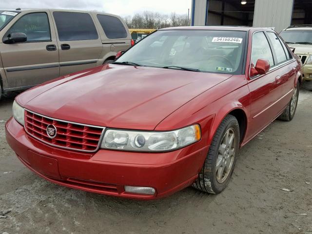 1G6KY54952U263087 - 2002 CADILLAC SEVILLE ST RED photo 2